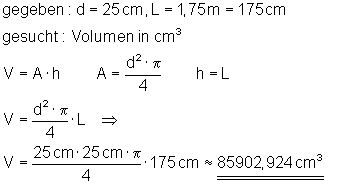Lösungen Volumenberechnung I