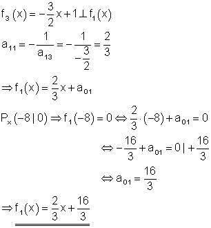 Lösungen lineare Funktionen Teil XIII