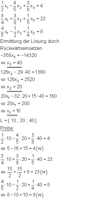 Gauß-Algorithmus • Mathe-Brinkmann